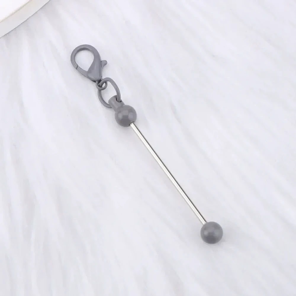 Beadable Candy Colors Metal Keychain for DIY