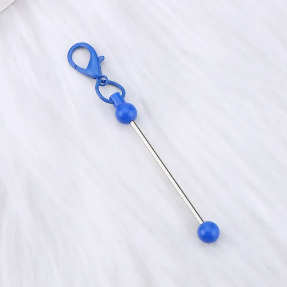 Beadable Candy Colors Metal Keychain for DIY