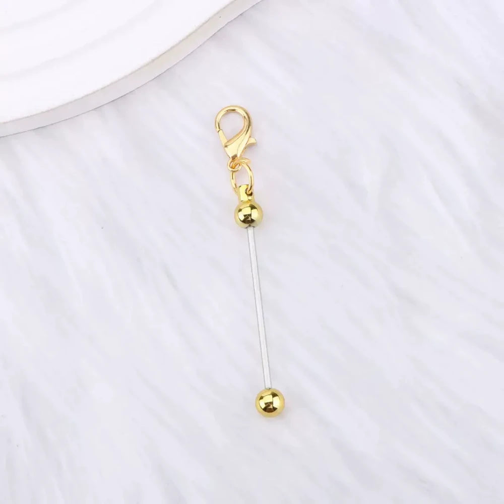 Beadable Candy Colors Metal Keychain for DIY