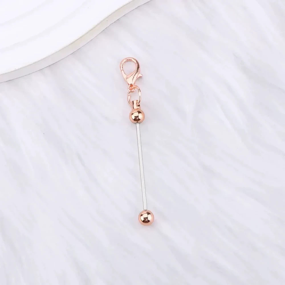 Beadable Candy Colors Metal Keychain for DIY