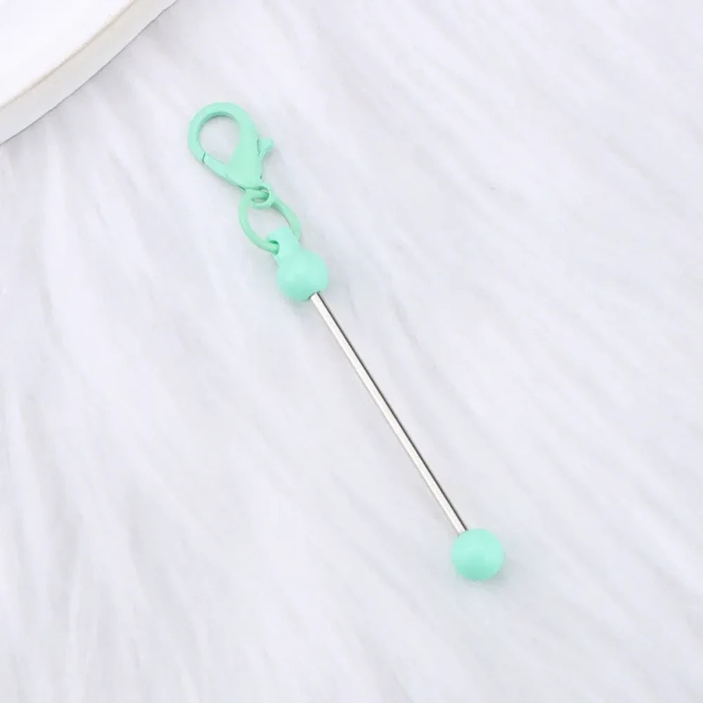 Beadable Candy Colors Metal Keychain for DIY
