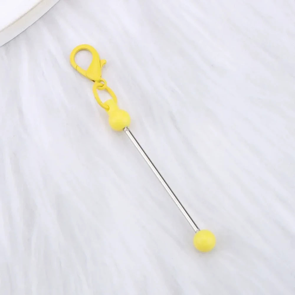 Beadable Candy Colors Metal Keychain for DIY