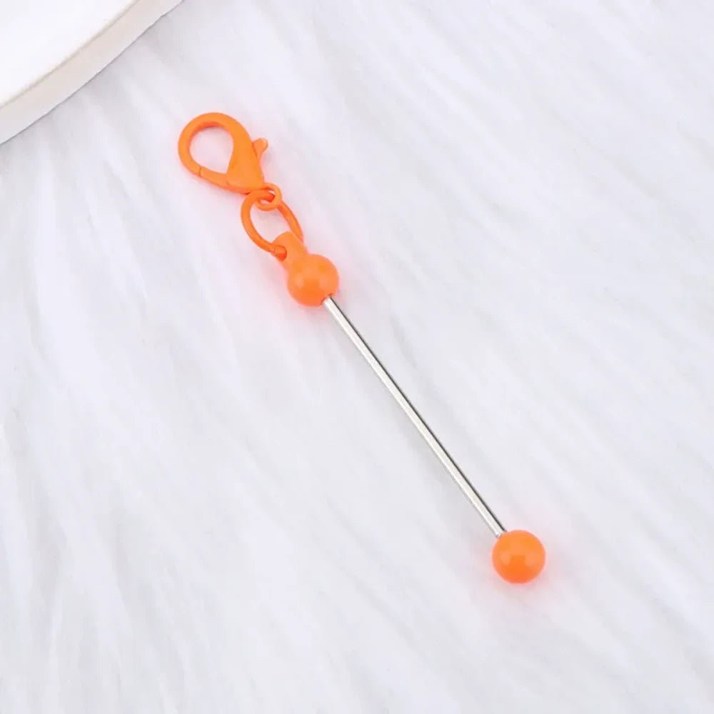 Beadable Candy Colors Metal Keychain for DIY