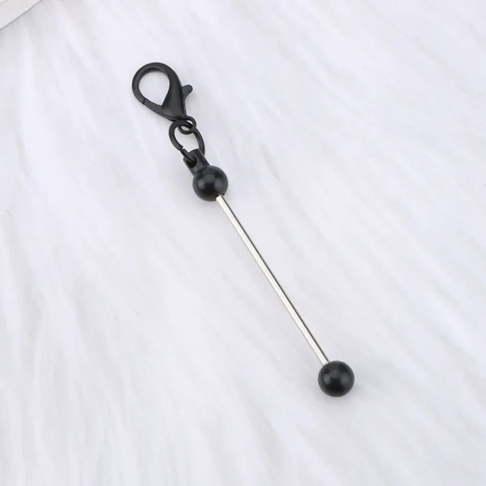 Beadable Candy Colors Metal Keychain for DIY