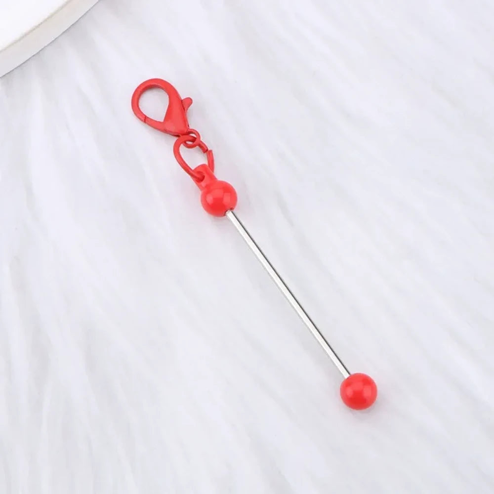 Beadable Candy Colors Metal Keychain for DIY