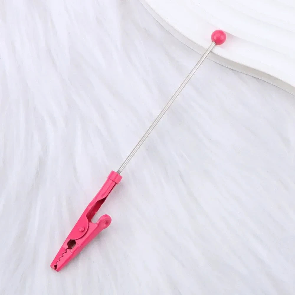 Beadable Crocodile Tooth Metal Card Holder for DIY
