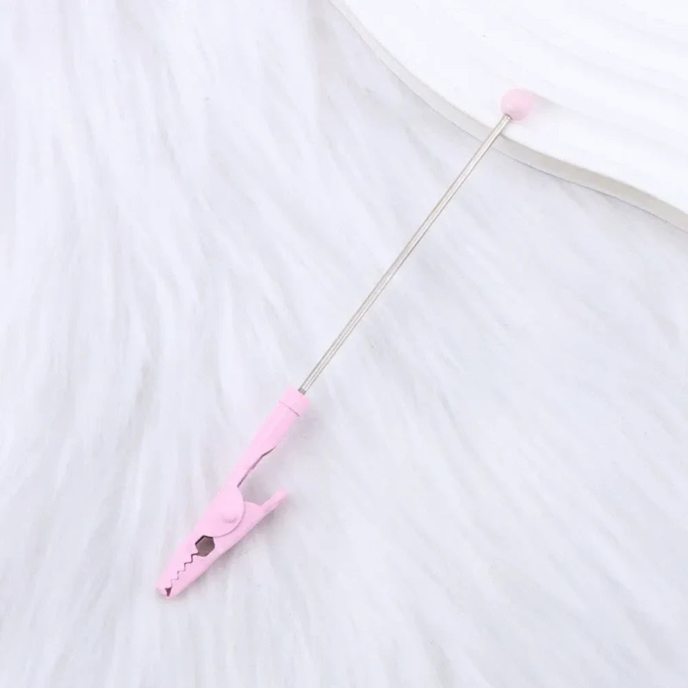 Beadable Crocodile Tooth Metal Card Holder for DIY