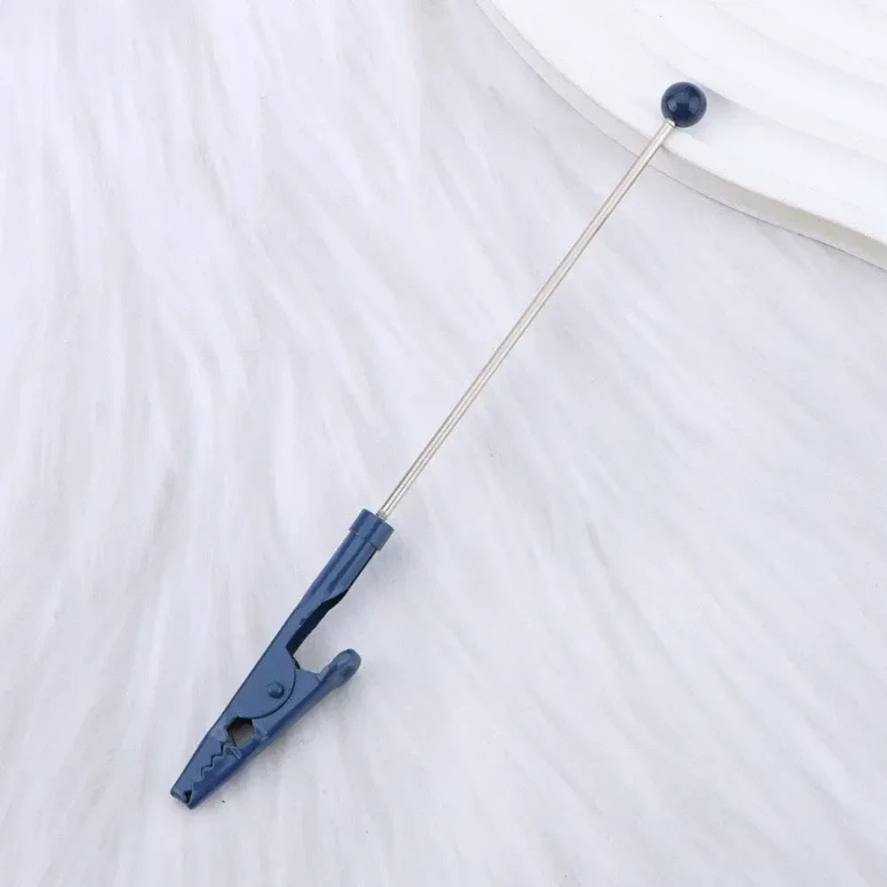 Beadable Crocodile Tooth Metal Card Holder for DIY