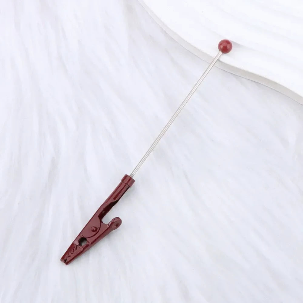 Beadable Crocodile Tooth Metal Card Holder for DIY