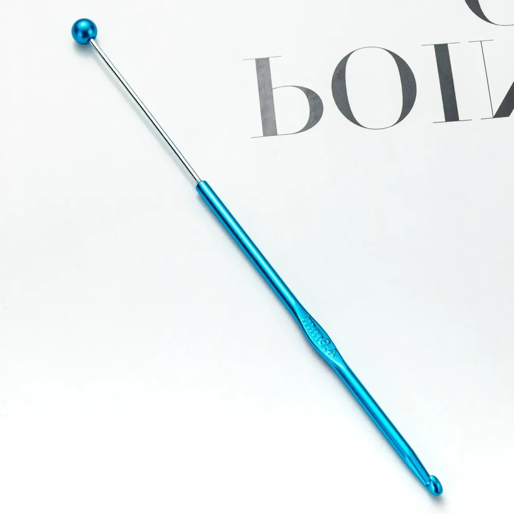 Beadable DIY Handcrafted Knitting Tools Single-Ended Metal Crochet Hook