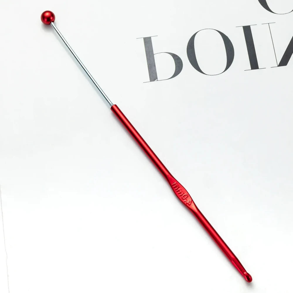 Beadable DIY Handcrafted Knitting Tools Single-Ended Metal Crochet Hook