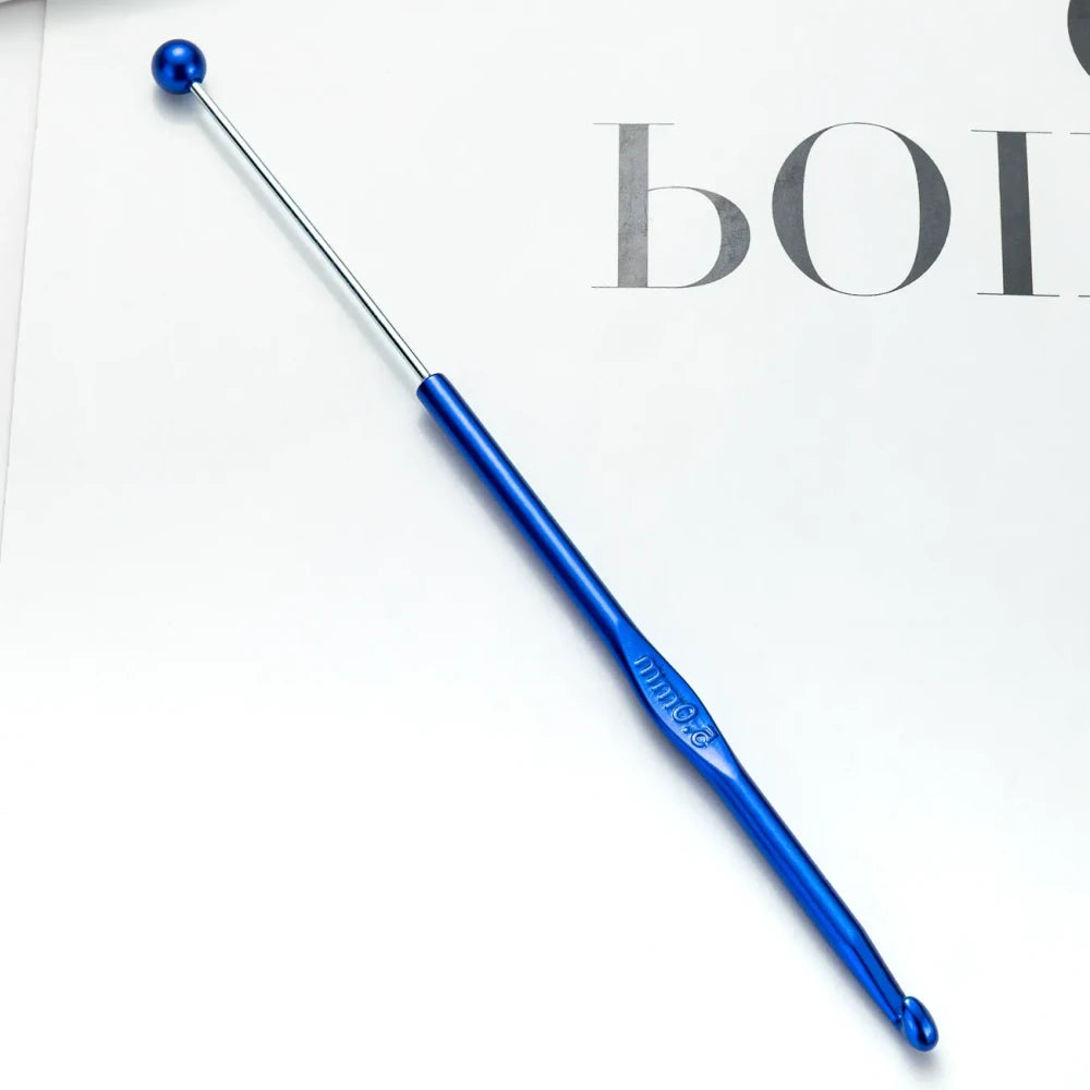 Beadable DIY Handcrafted Knitting Tools Single-Ended Metal Crochet Hook