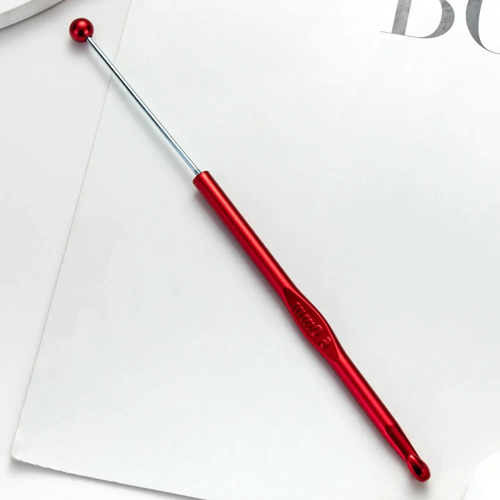 Beadable DIY Handcrafted Knitting Tools Single-Ended Metal Crochet Hook