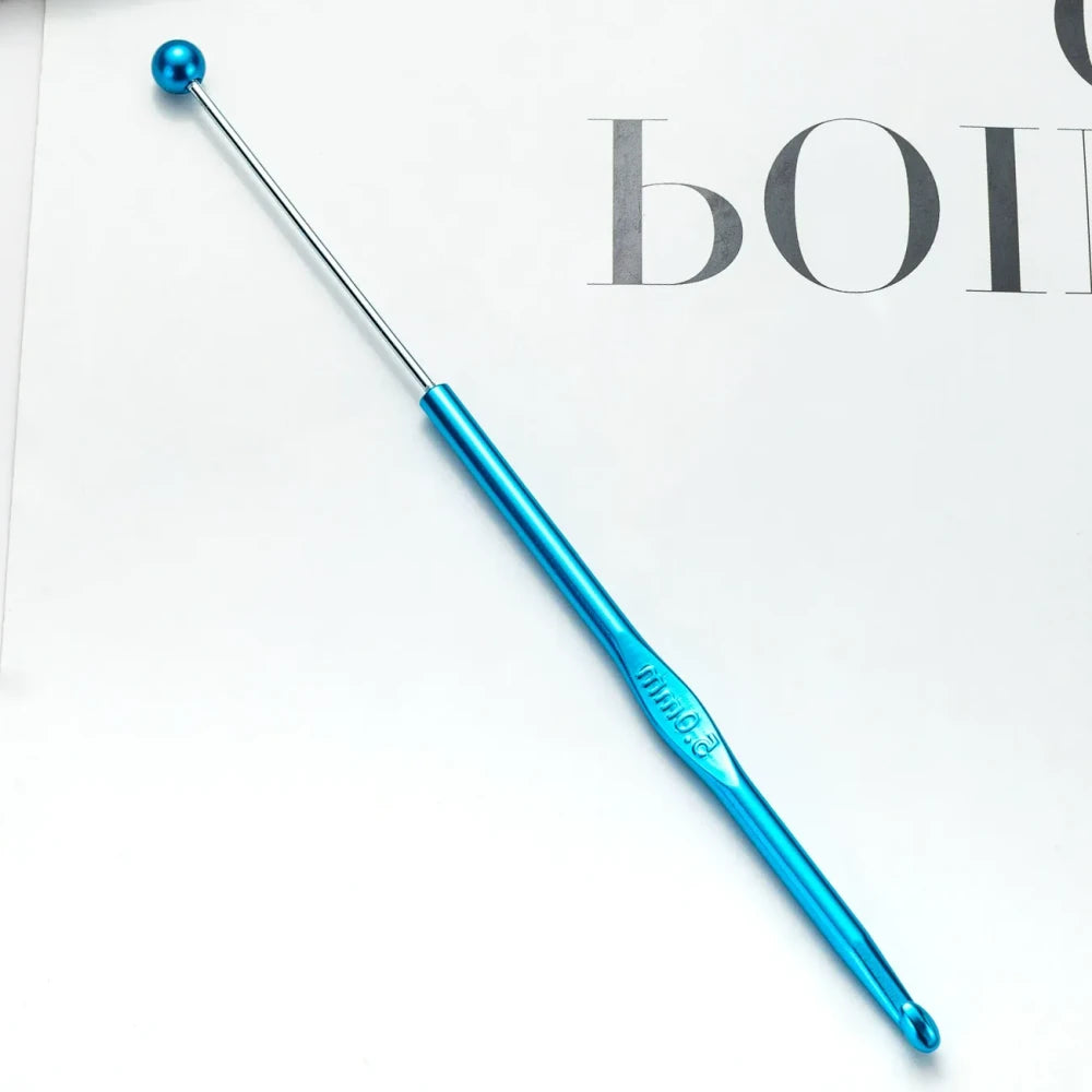 Beadable DIY Handcrafted Knitting Tools Single-Ended Metal Crochet Hook