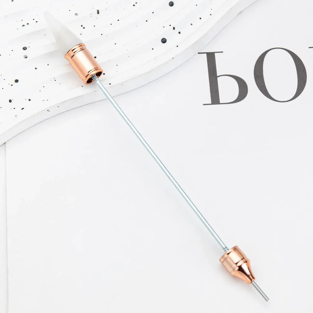 Beadable Double-Ended Suction Drill Dot and Rhinestone Application Nail Art Tool Pen