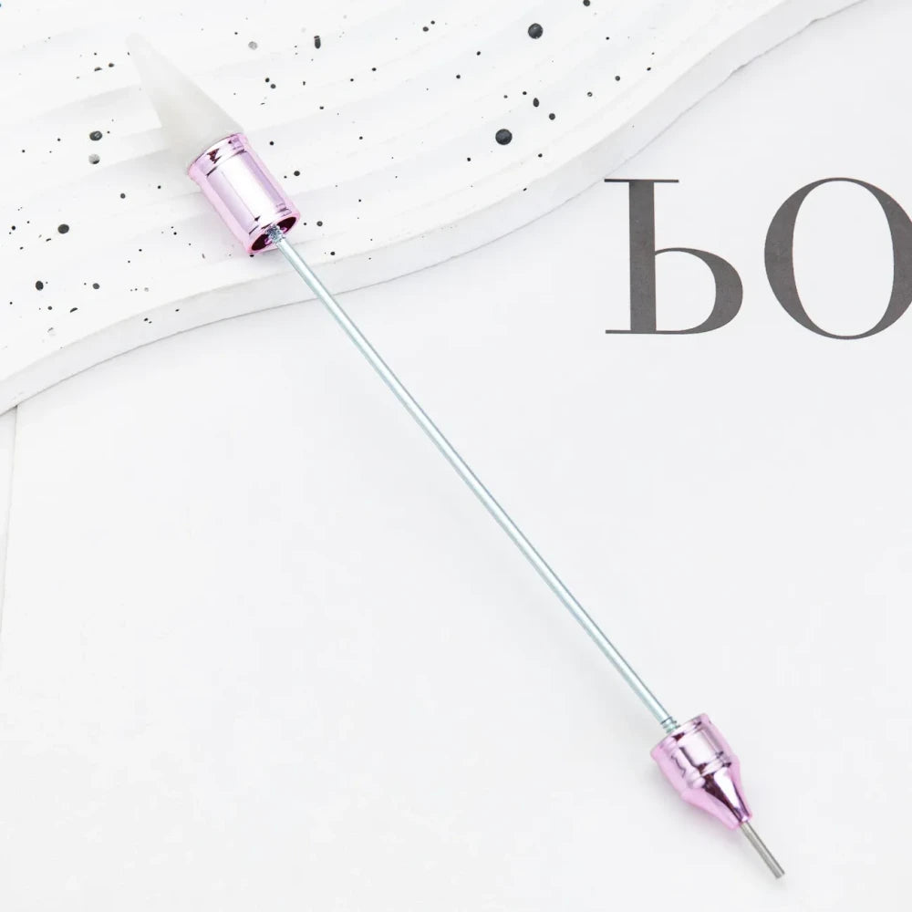 Beadable Double-Ended Suction Drill Dot and Rhinestone Application Nail Art Tool Pen