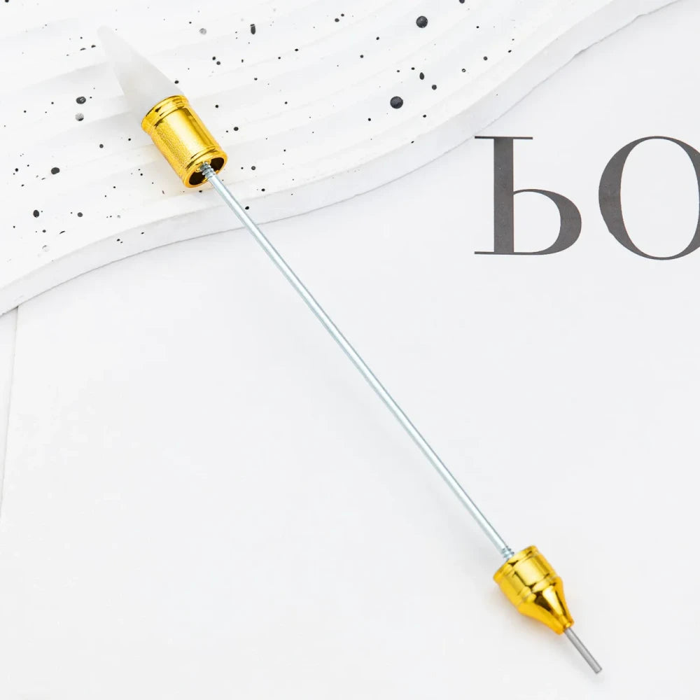 Beadable Double-Ended Suction Drill Dot and Rhinestone Application Nail Art Tool Pen