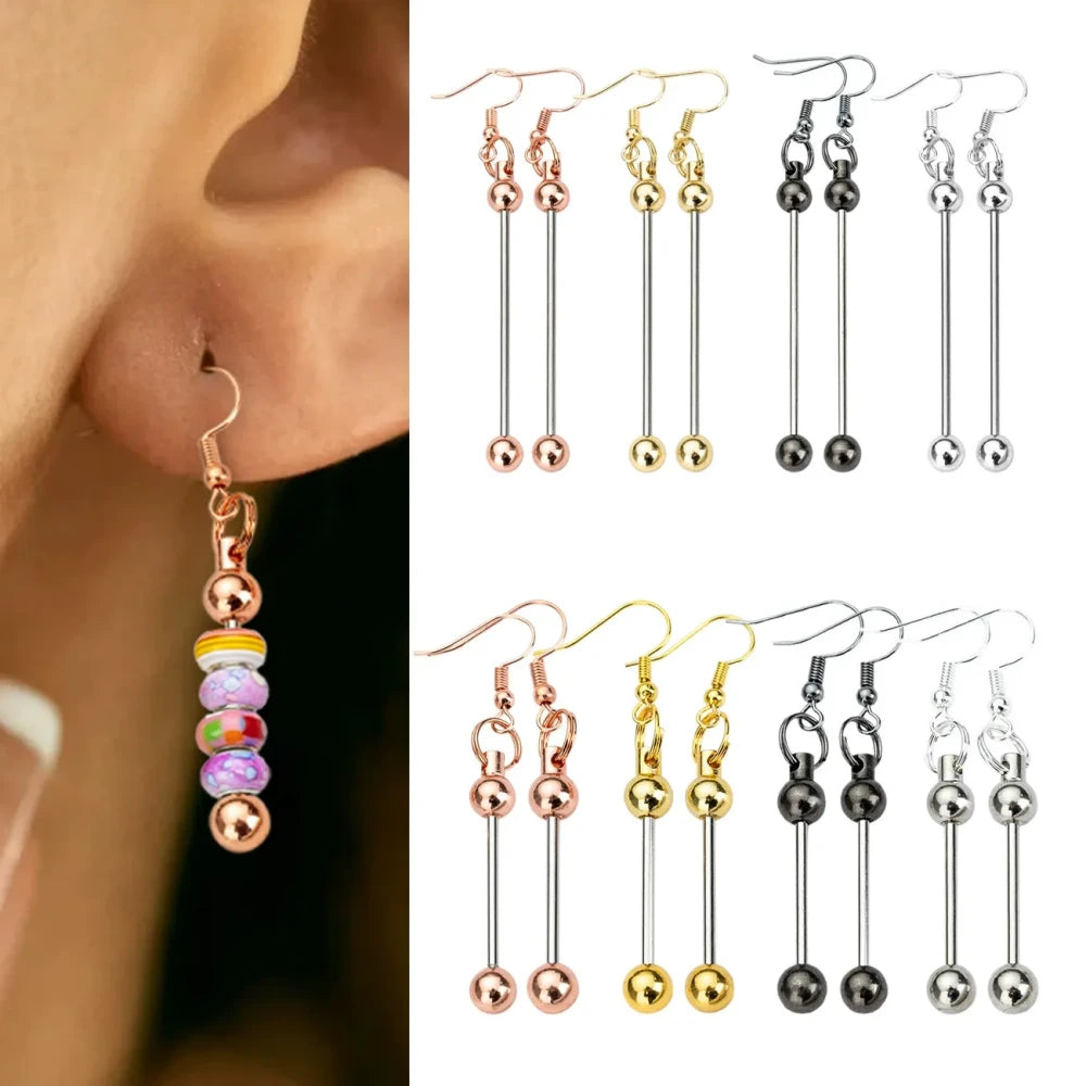 Beadable Long and Short Styles Earrings for DIY
