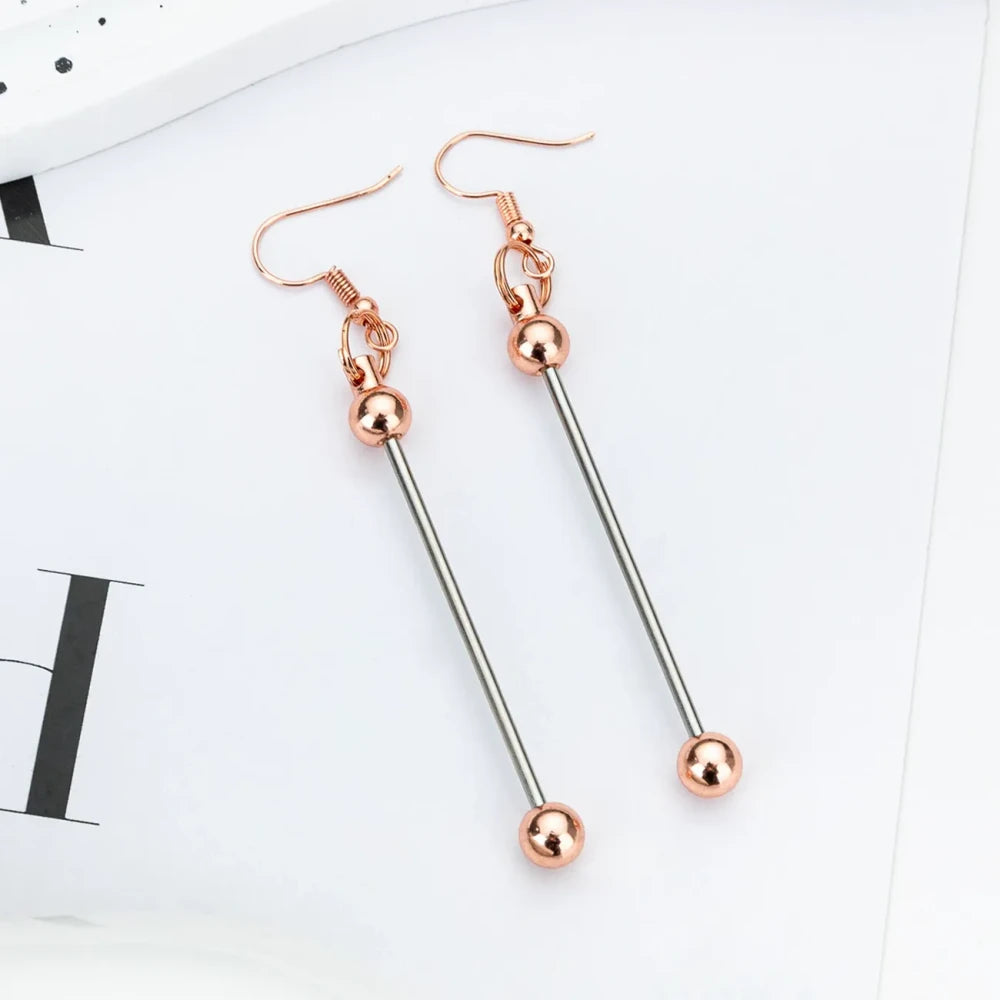 Beadable Long and Short Styles Earrings for DIY