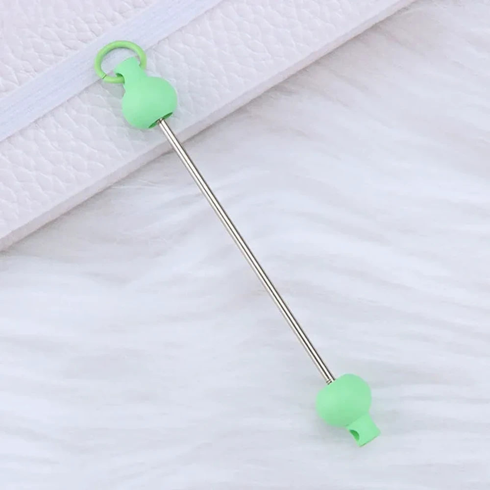 Beadable Metal and Plastic Keychain for DIY