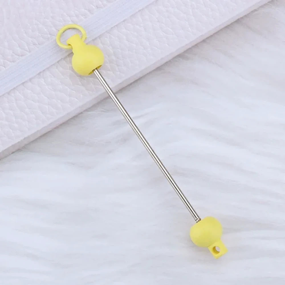 Beadable Metal and Plastic Keychain for DIY