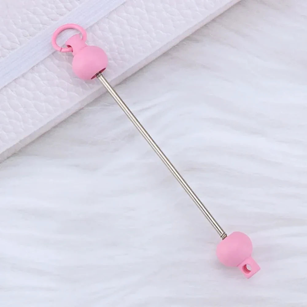 Beadable Metal and Plastic Keychain for DIY
