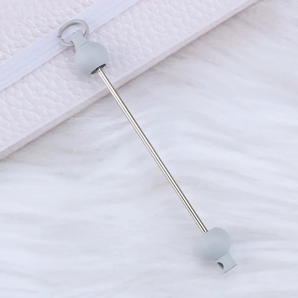 Beadable Metal and Plastic Keychain for DIY