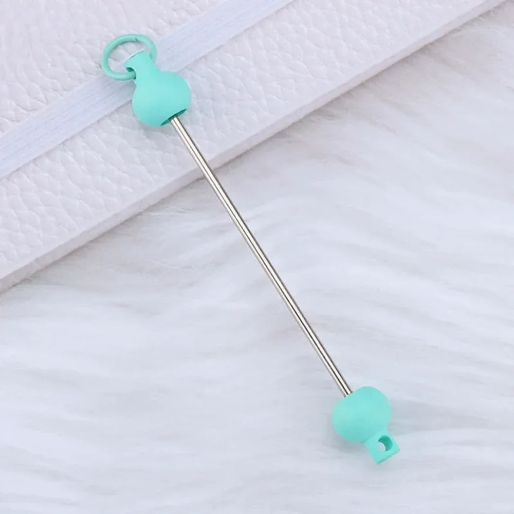 Beadable Metal and Plastic Keychain for DIY