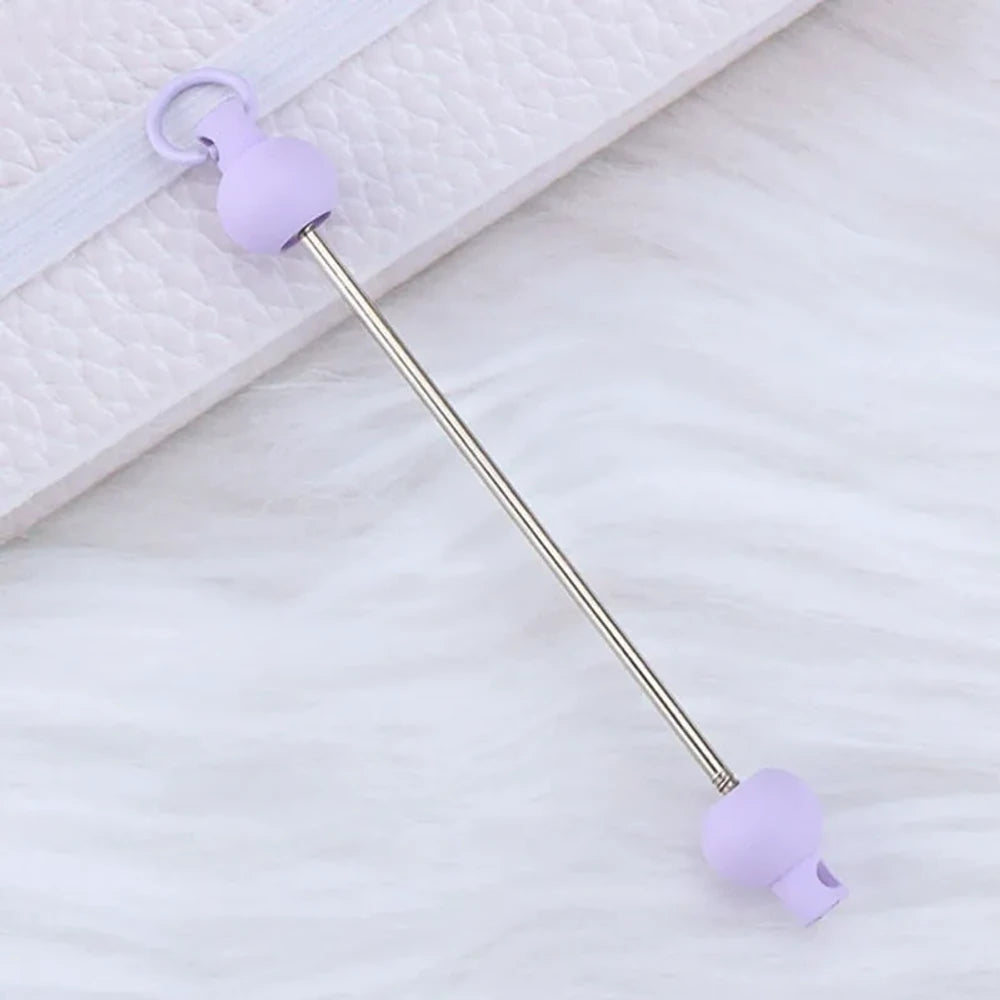 Beadable Metal and Plastic Keychain for DIY