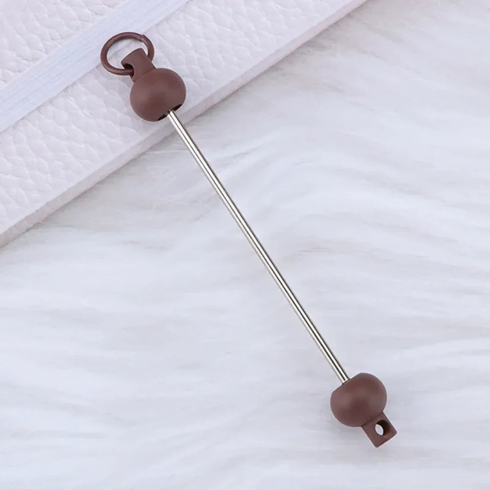 Beadable Metal and Plastic Keychain for DIY