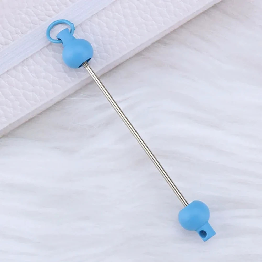 Beadable Metal and Plastic Keychain for DIY
