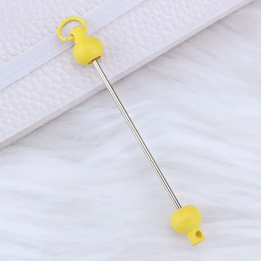 Beadable Metal and Plastic Keychain for DIY