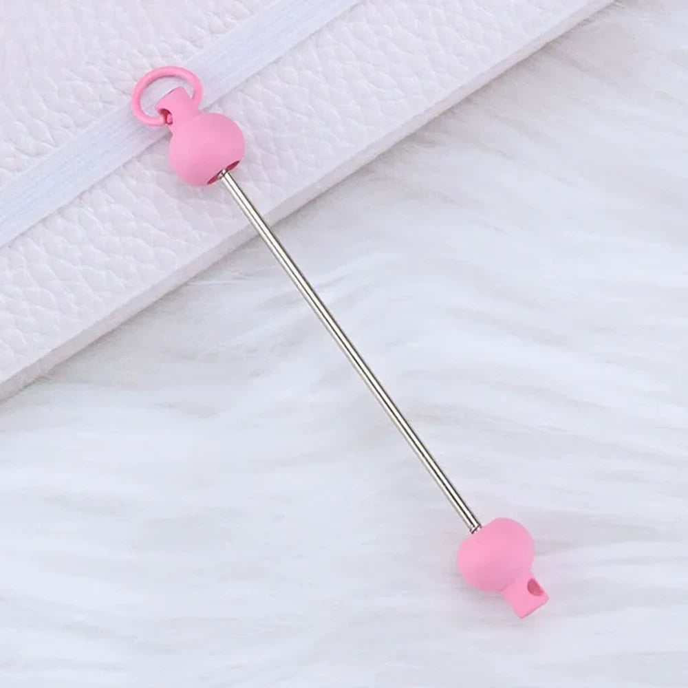 Beadable Metal and Plastic Keychain for DIY