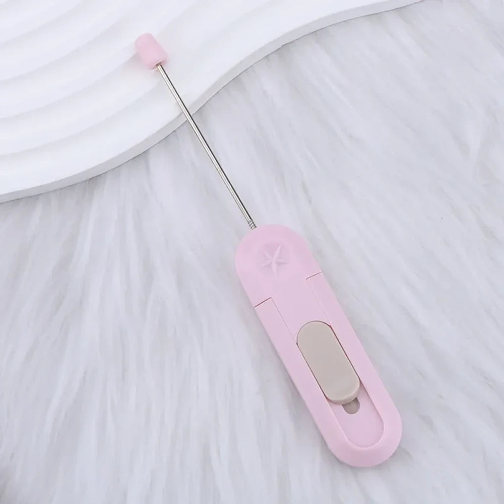 Beadable Portable Utility Knife with Retractable Blade for DIY