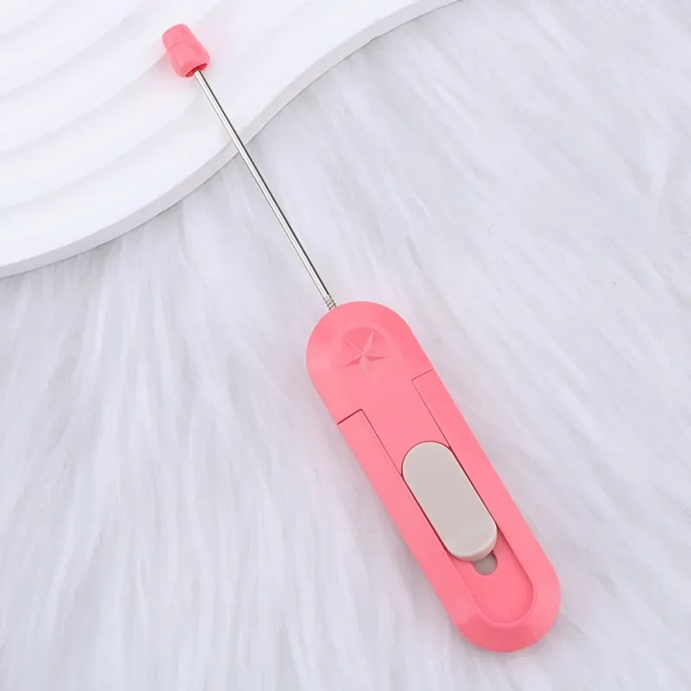 Beadable Portable Utility Knife with Retractable Blade for DIY