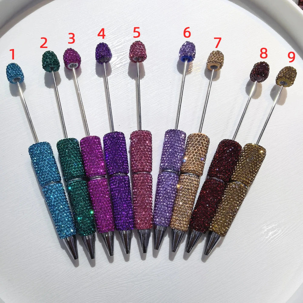 Solid Colors Beadable Rhinestone Pens