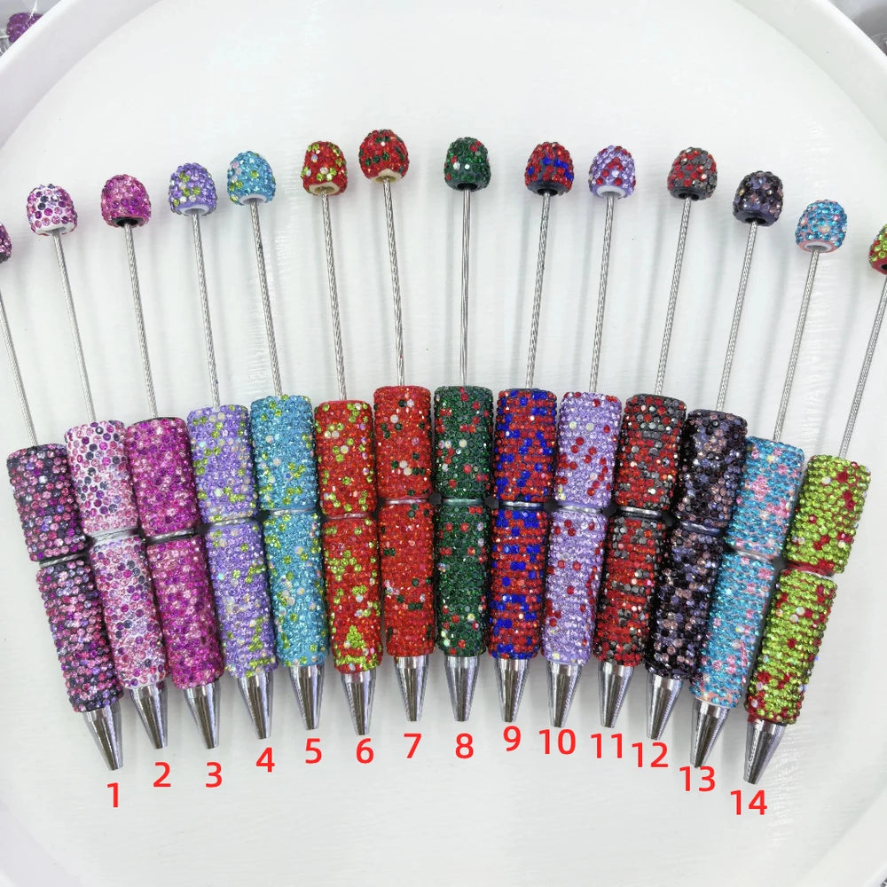 Multi-Color Rhinestones Beadable Rhinestone Pens