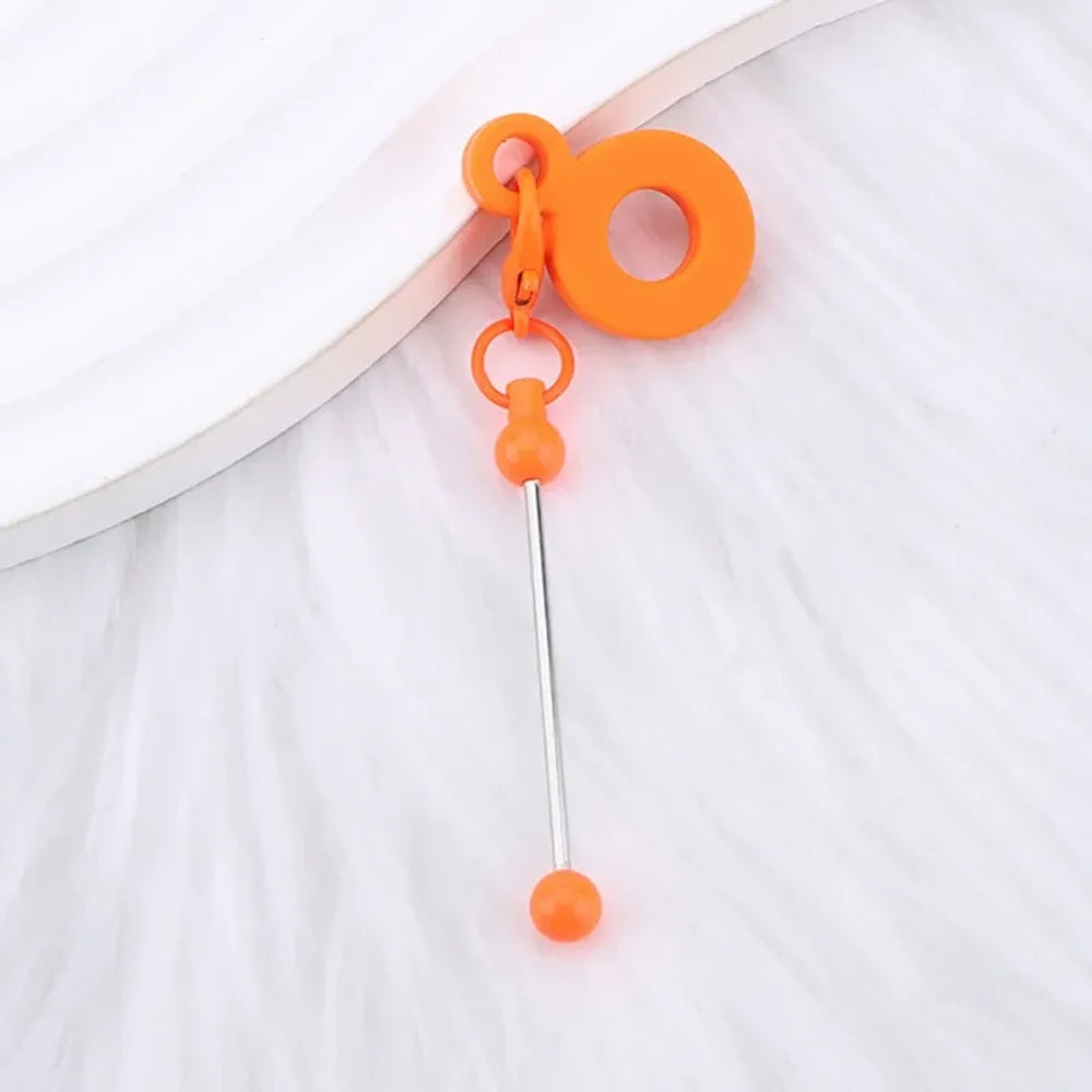 Beadable Silicone Keychain for 8-10mm Drinking Straw