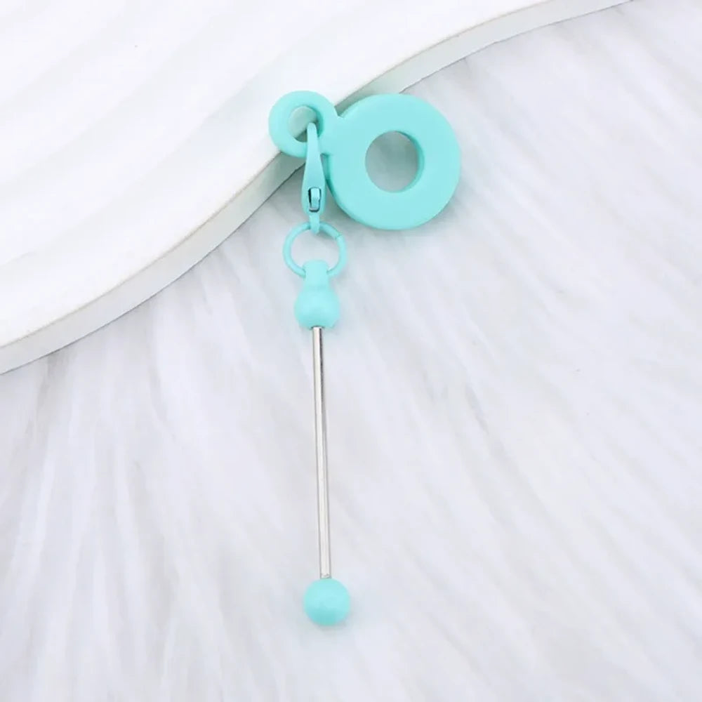 Beadable Silicone Keychain for 8-10mm Drinking Straw