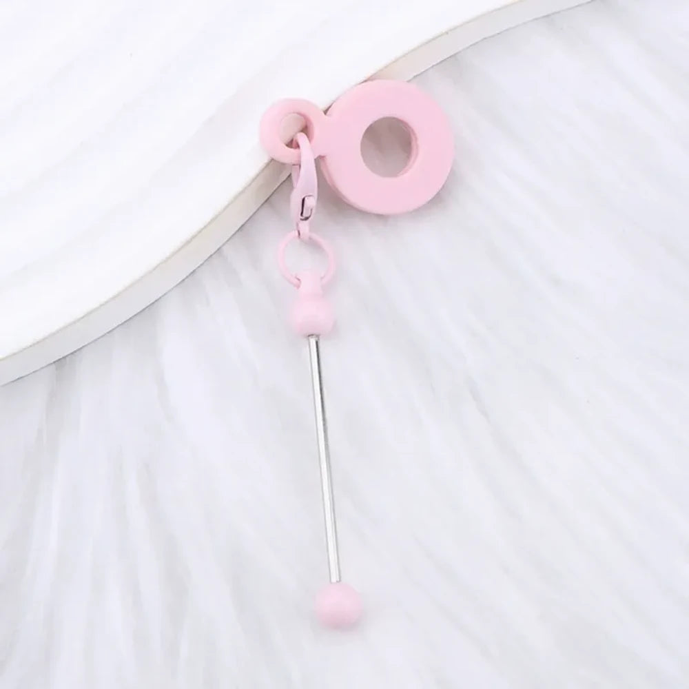 Beadable Silicone Keychain for 8-10mm Drinking Straw