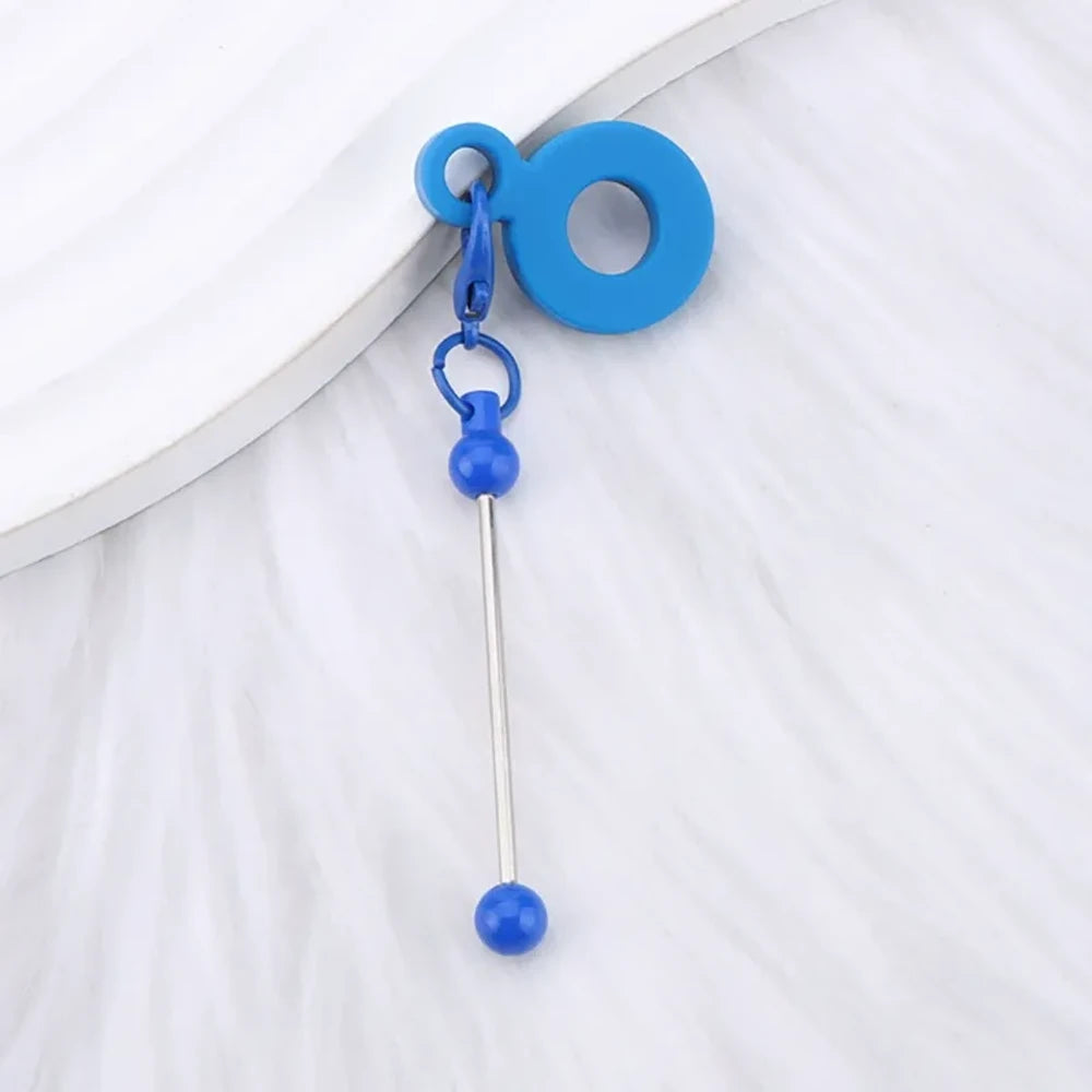 Beadable Silicone Keychain for 8-10mm Drinking Straw