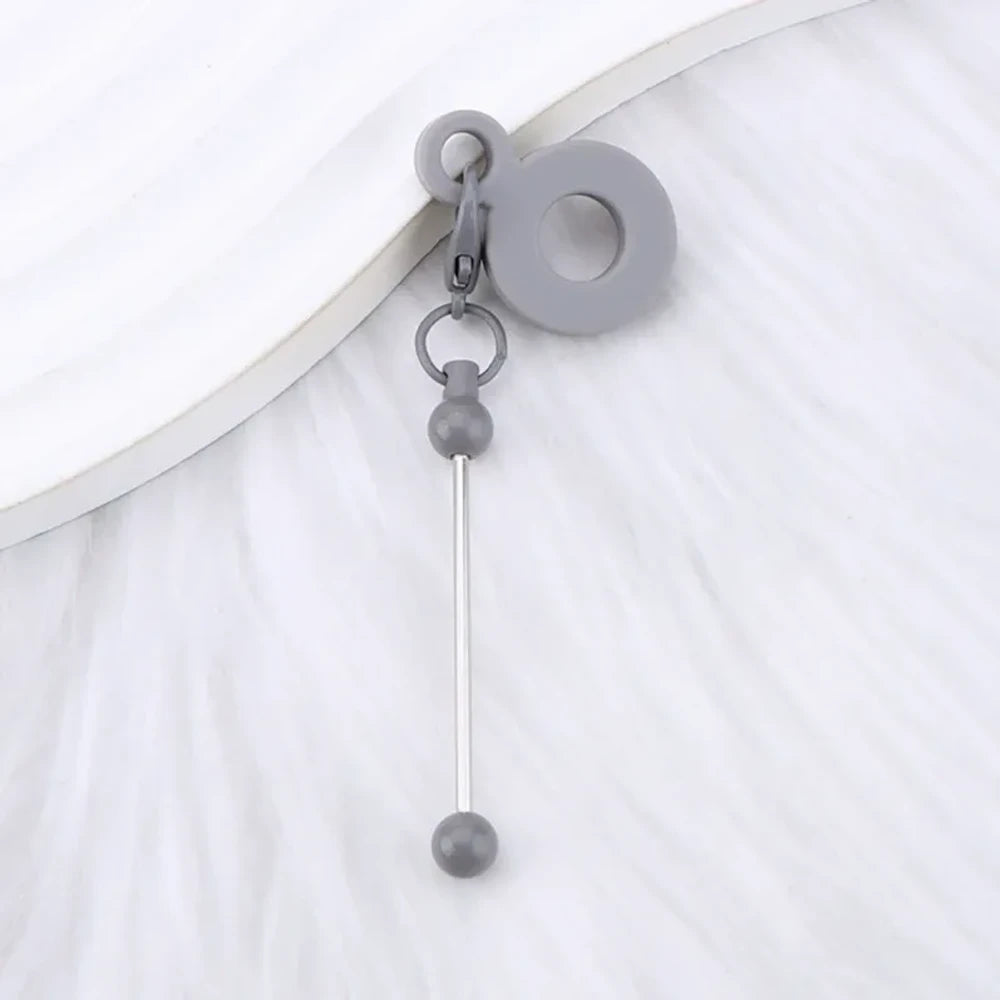 Beadable Silicone Keychain for 8-10mm Drinking Straw