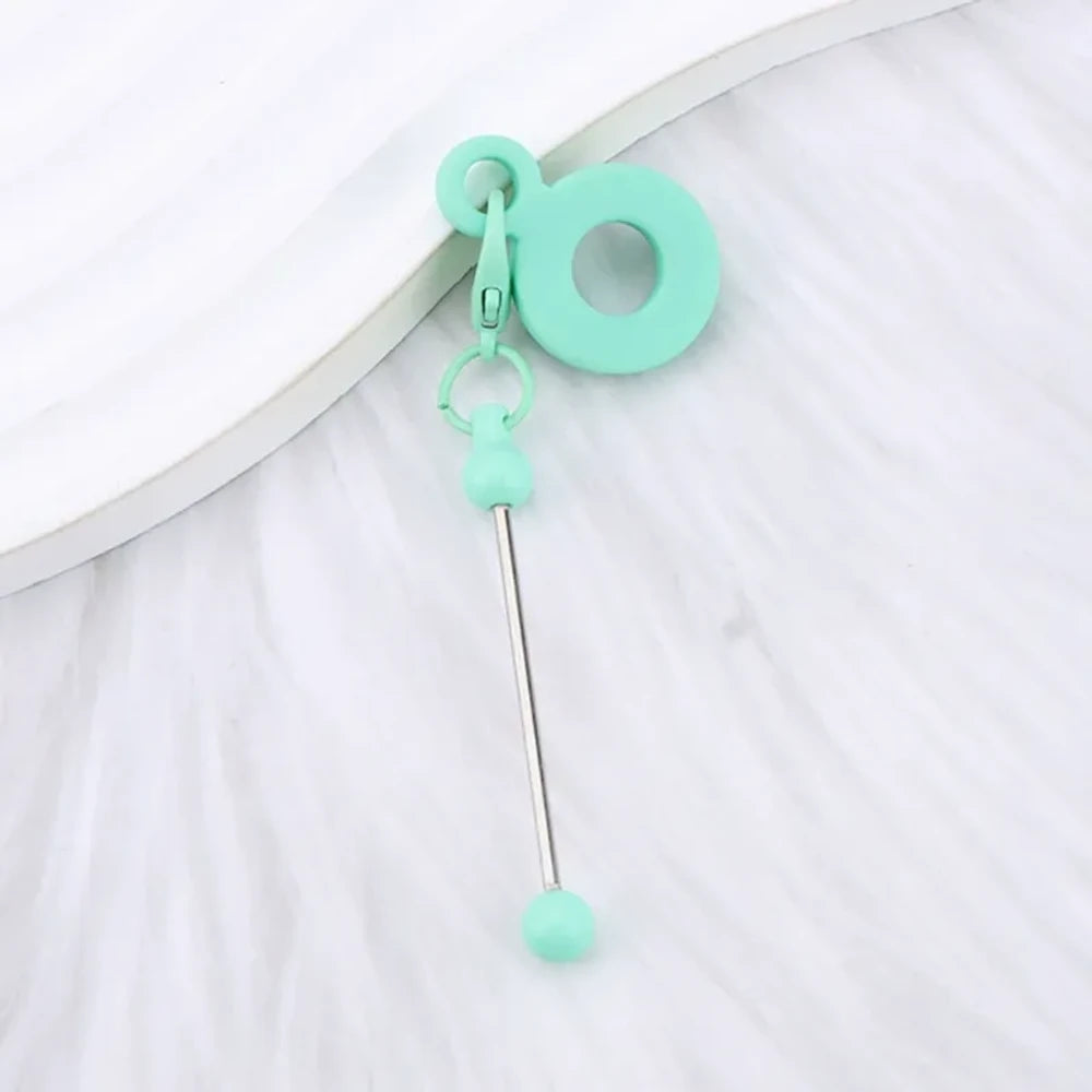 Beadable Silicone Keychain for 8-10mm Drinking Straw