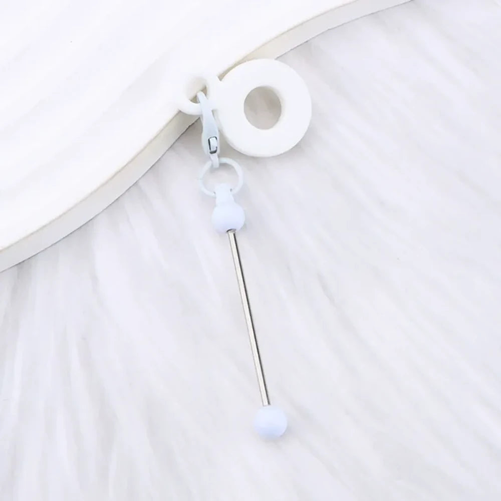 Beadable Silicone Keychain for 8-10mm Drinking Straw