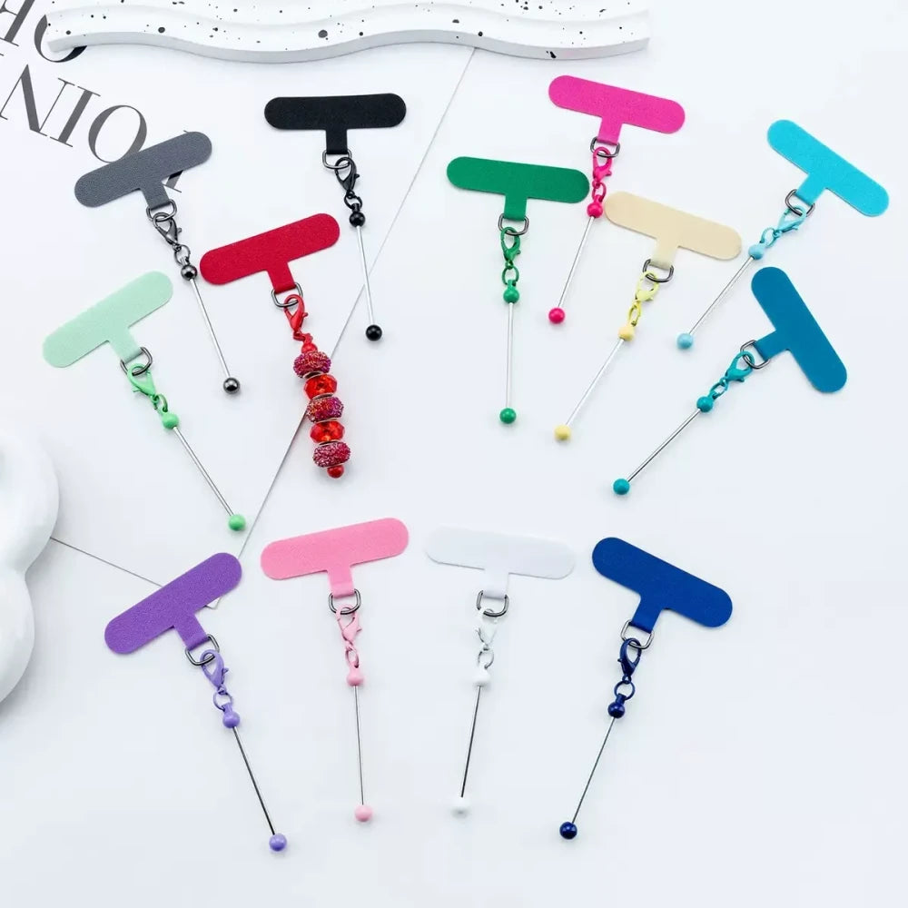 Beaded Anti-Loss Durable Spacer Phone Clip for DIY