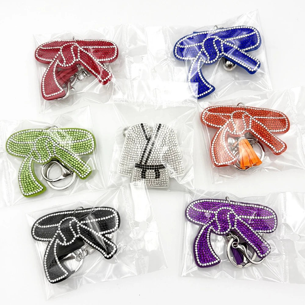 Belt Rhinestone Keychain for DIY