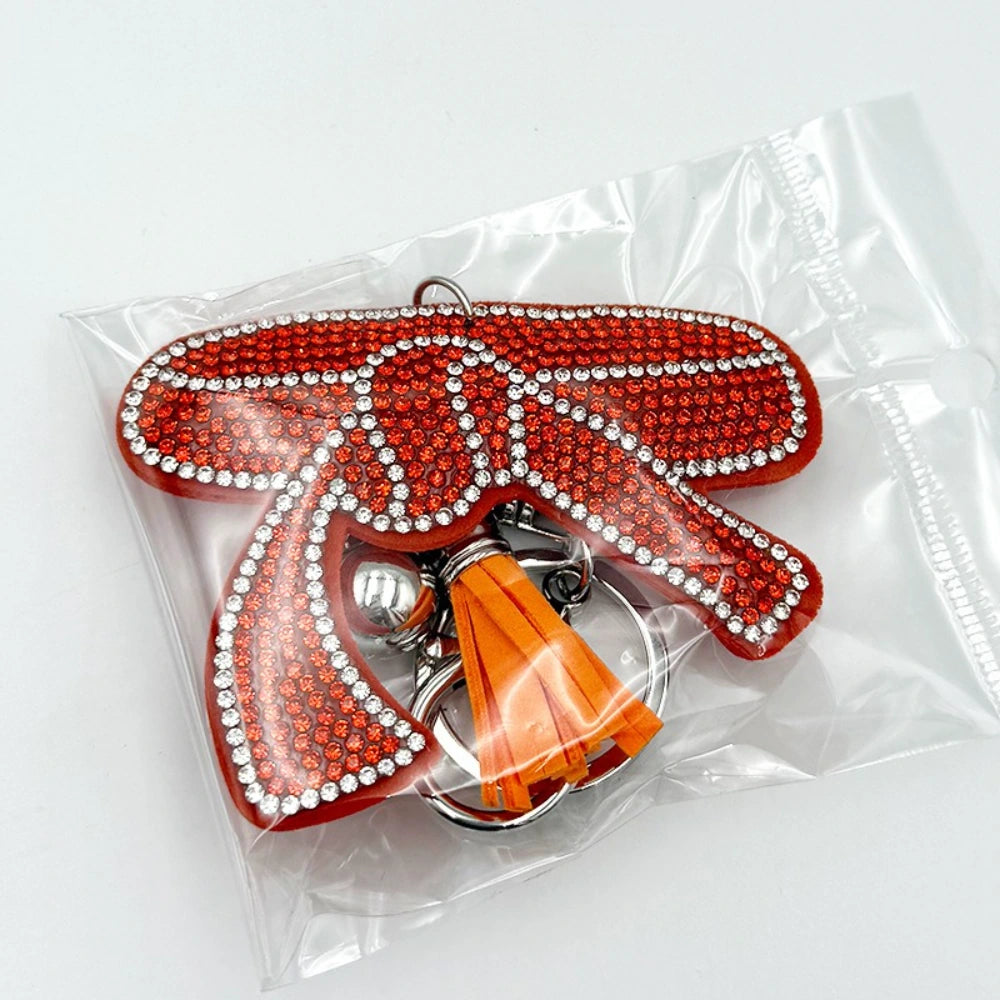 Belt Rhinestone Keychain for DIY