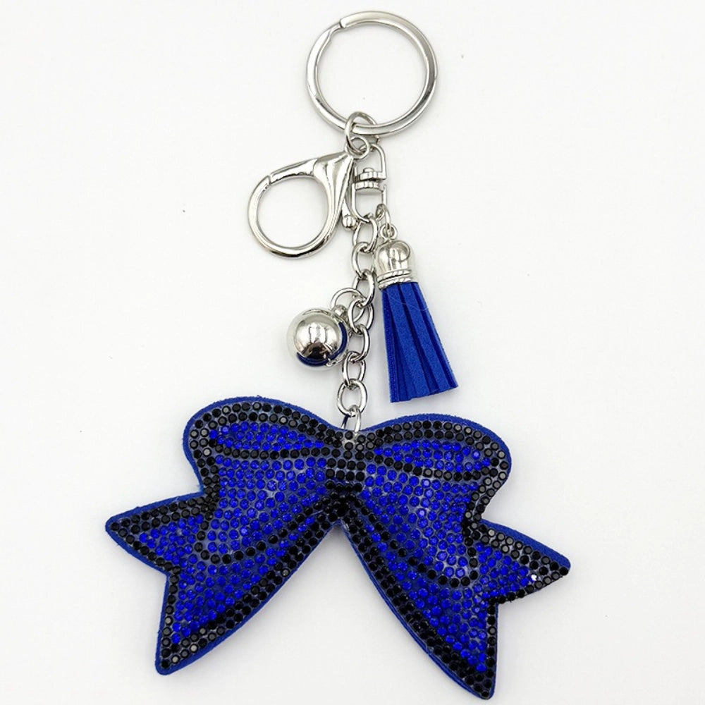 Bow Rhinestone Keychain for DIY