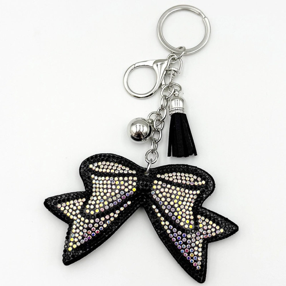 Bow Rhinestone Keychain for DIY