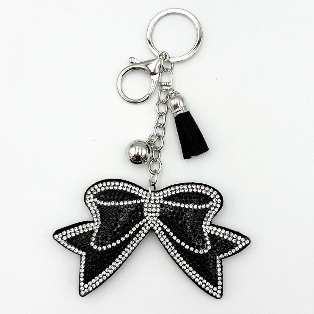 Bow Rhinestone Keychain for DIY